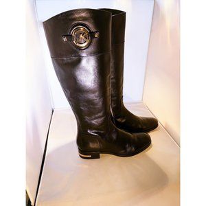 Michael Kors Leather Knee High Rider Boot